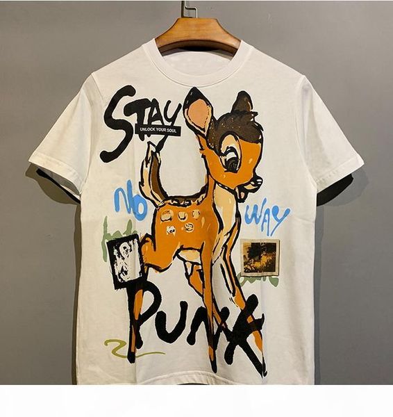 new summer casual cotton t-shirt men women cartoon deer graffiti print short sleeved t-shirt couple fashion sports t-shirt bottoming shirt, White;black
new summer casual cotton t-shirt men women cartoon deer graffiti print short sleeved t-shirt couple fashion sports t-shirt bottoming shirt, White;black