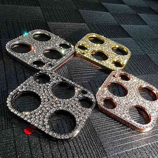 роскошный металлический горный хрусталь линзы фильма для iphone11 pro max мода алмазная золотая линза наклейка для iphone12 pro max