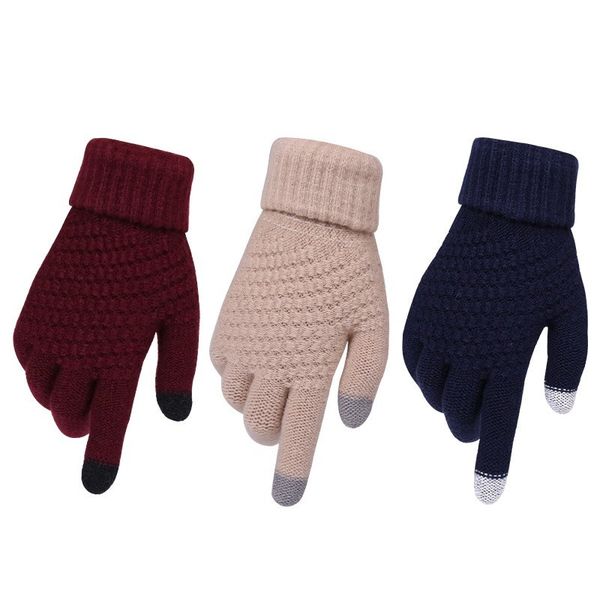 women touch screen knitted soft full winter finger keep warm ladies basic wrist mittens female outdoor gloves
women touch screen knitted soft full winter finger keep warm ladies basic wrist mittens female outdoor gloves