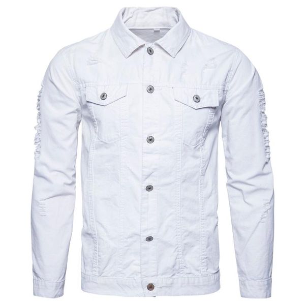 men's jackets fashion solid jean jacket washed denim slim fit hole thick coat overcoat autumn army green white black, Black;brown
men's jackets fashion solid jean jacket washed denim slim fit hole thick coat overcoat autumn army green white black, Black;brown