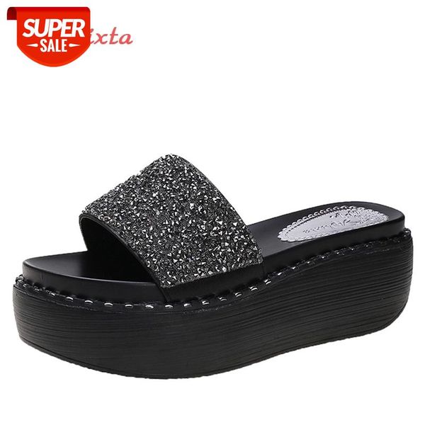 aphixta platform bling slippers women summer beach slides women shoes wedge sequines slippers string bead flip flops shoes #ph4x, Black
aphixta platform bling slippers women summer beach slides women shoes wedge sequines slippers string bead flip flops shoes #ph4x, Black