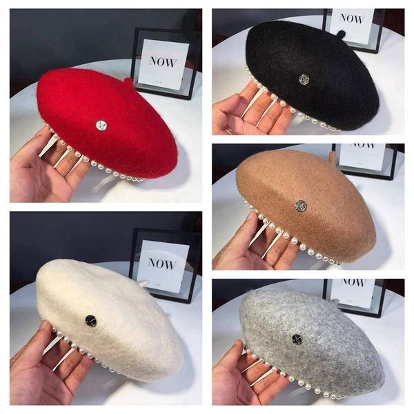 2020 women beret winter ladies hats pearl black white fashion french beret caps femme girl's beanie versatile hat, Blue;gray
2020 women beret winter ladies hats pearl black white fashion french beret caps femme girl's beanie versatile hat, Blue;gray