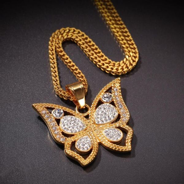hip-hop stainless steel water drill butterfly pendant hollowed butterfly necklace, Silver
hip-hop stainless steel water drill butterfly pendant hollowed butterfly necklace, Silver