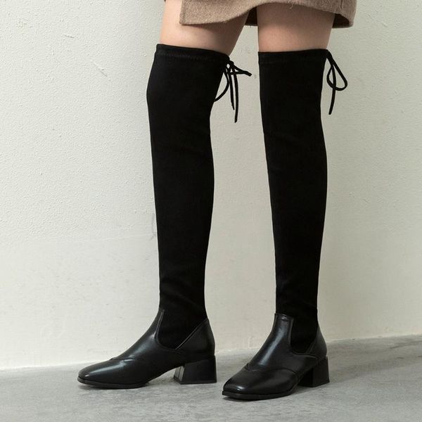 boots ribetrini stylish chic winter women big size 48 chunky heels elastic sock cosy for walk over the knee boot, Black
boots ribetrini stylish chic winter women big size 48 chunky heels elastic sock cosy for walk over the knee boot, Black