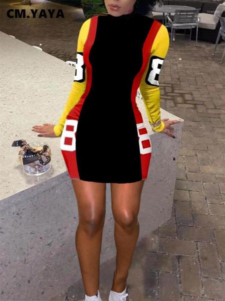 cm.yaya women letter print patchwork bodycon midi mini dress club party turtleneck dresses 2021 spring winter1, Black;gray
cm.yaya women letter print patchwork bodycon midi mini dress club party turtleneck dresses 2021 spring winter1, Black;gray