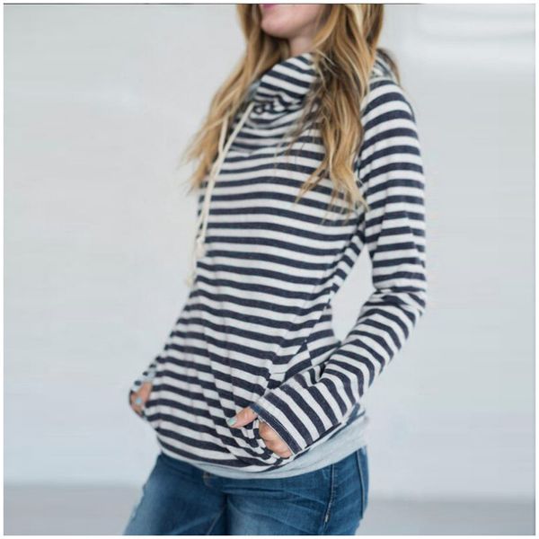 2021 new 12-color autumn female shreds striped pullovers long sleeve double sweatshirt with hoodie rxku, Black
2021 new 12-color autumn female shreds striped pullovers long sleeve double sweatshirt with hoodie rxku, Black