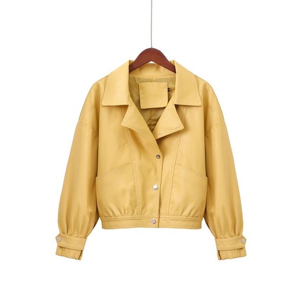 2021 new women autumn faux soft leather basic jackets turndown collar single breasted black female outwear brjo
2021 new women autumn faux soft leather basic jackets turndown collar single breasted black female outwear brjo