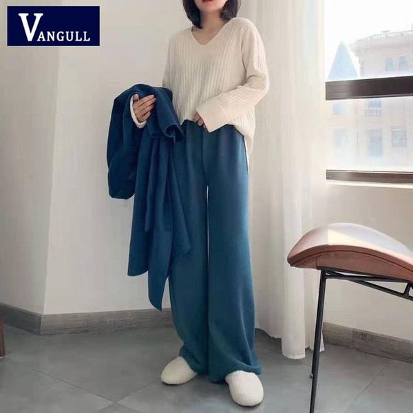 vangull вязаная широкие ноги штаны женщины зима осень альпака высокой талией сплошной цвет длинные брюки эластичные сгущаться брюки плюс раз, Black;white
vangull вязаная широкие ноги штаны женщины зима осень альпака высокой талией сплошной цвет длинные брюки эластичные сгущаться брюки плюс раз, Black;white