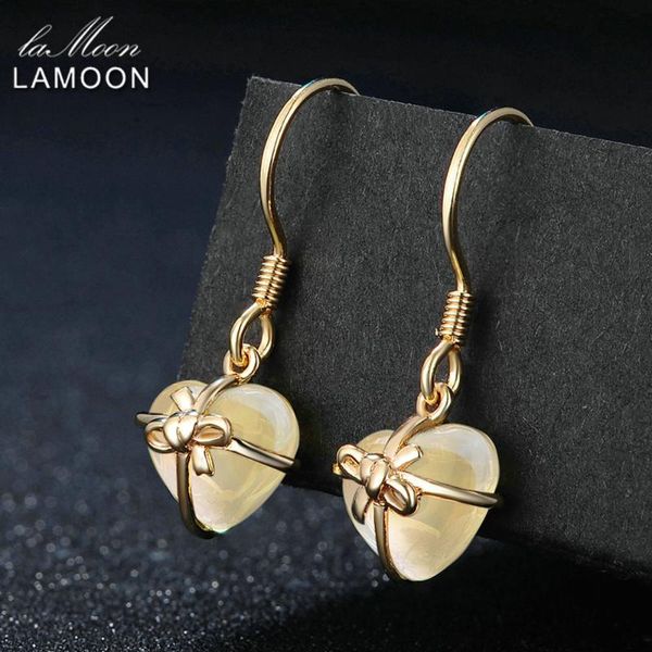 LAMOON Romantic Heart 100% Natural Citrine 925 Sterling Silver Jewelry 14K Yellow Gold Plated Drop Earrings S925 LMEI013
LAMOON Romantic Heart 100% Natural Citrine 925 Sterling Silver Jewelry 14K Yellow Gold Plated Drop Earrings S925 LMEI013