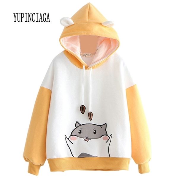 yupinciaga embroidery hit color sweatshirts women hamster hooded warm pullovers with horns harajuku hooded girls teens hoodies 201216, Black
yupinciaga embroidery hit color sweatshirts women hamster hooded warm pullovers with horns harajuku hooded girls teens hoodies 201216, Black
