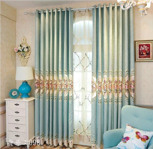 new embroidery imitation silk heavy fabric window curtain light green color black out blinds for bedroom living light shading1
new embroidery imitation silk heavy fabric window curtain light green color black out blinds for bedroom living light shading1