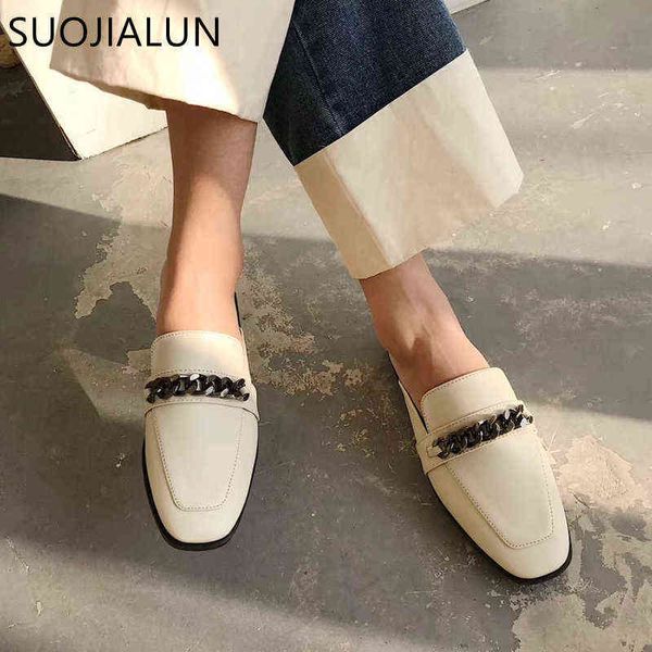 suojialun luxury design slip on outside mules slippers brand chain british sandal shoes flat round toe slides big size 41 y220211, Black
suojialun luxury design slip on outside mules slippers brand chain british sandal shoes flat round toe slides big size 41 y220211, Black