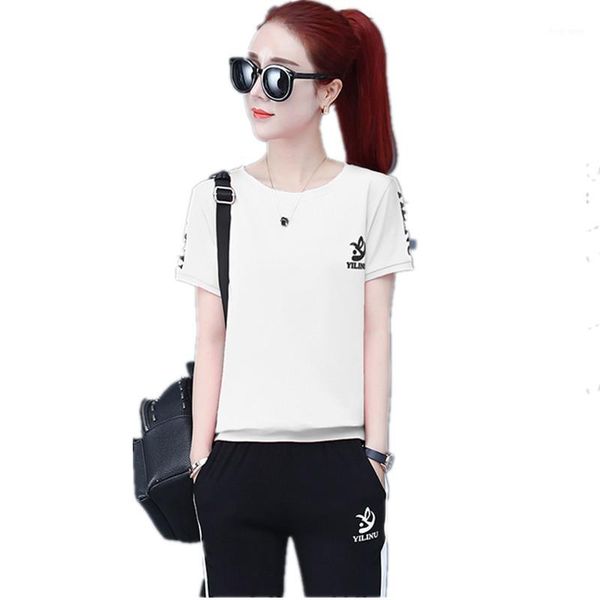 trending products 2020 summer tracksuit leisure 2 piece set printing lady clothes set sporting suit female t-shirt + pants 16741, White
trending products 2020 summer tracksuit leisure 2 piece set printing lady clothes set sporting suit female t-shirt + pants 16741, White