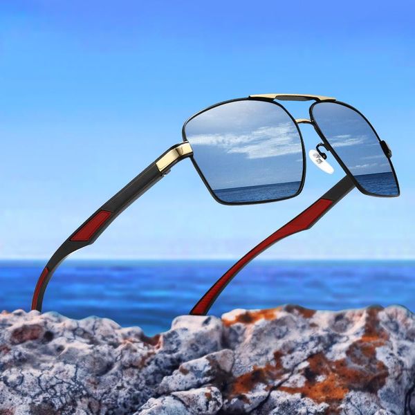 sunglasses 2021 trendy plated metal glasses men's aluminum magnesium polarized square sports driving uv400, White;black
sunglasses 2021 trendy plated metal glasses men's aluminum magnesium polarized square sports driving uv400, White;black