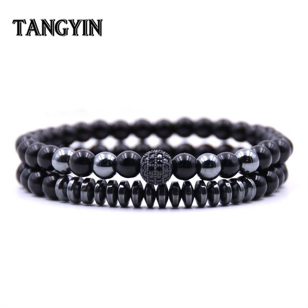 tangyin 2pcs/set charm natural stone energy bead bracelet black gold beads classic punk style men's lady couple beads bracelet, Golden;silver
tangyin 2pcs/set charm natural stone energy bead bracelet black gold beads classic punk style men's lady couple beads bracelet, Golden;silver