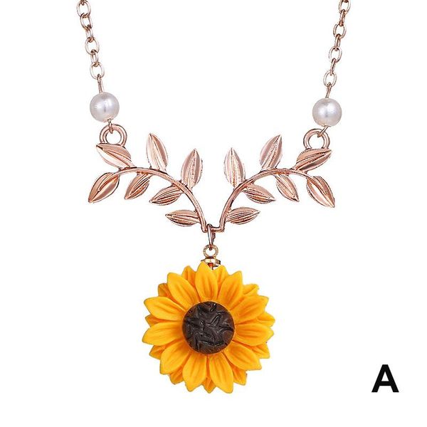 women sunflower shape necklace imitation pearls pendant jewelry sweater chain ll@17, Silver
women sunflower shape necklace imitation pearls pendant jewelry sweater chain ll@17, Silver