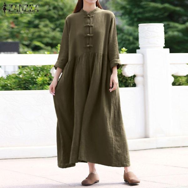 casual dresses women 2021 autumn long sleeve robe femme ladies chinese style vestidos zanzea maxi sundress plus size 5xl, Black;gray
casual dresses women 2021 autumn long sleeve robe femme ladies chinese style vestidos zanzea maxi sundress plus size 5xl, Black;gray