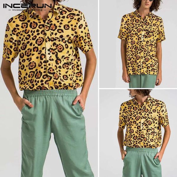 incerun 2020 summer man leopard pattern printed shirts casual short sleeve turn down collar shirt men hawaiian vacation 5xl1, White;black
incerun 2020 summer man leopard pattern printed shirts casual short sleeve turn down collar shirt men hawaiian vacation 5xl1, White;black