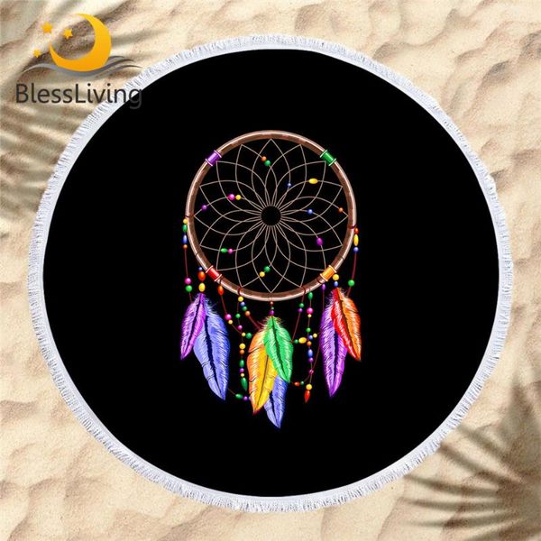 blessliving dreamcatcher beach towel bohemian round bath towel colorful beads feathers toalla black boho beach mat 150cm toalla
blessliving dreamcatcher beach towel bohemian round bath towel colorful beads feathers toalla black boho beach mat 150cm toalla