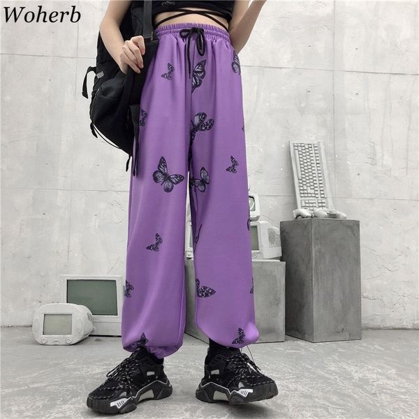 woherb women pants korean new summer clothes harajuku print butterfly high waist trousers pothic casual slacks straight pantalon 201012, Black;white
woherb women pants korean new summer clothes harajuku print butterfly high waist trousers pothic casual slacks straight pantalon 201012, Black;white