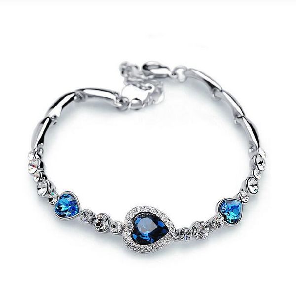 heart bangle bracelet gift 1 pc fashion women ocean blue crystal rhinestone fine jewelry new, Black
heart bangle bracelet gift 1 pc fashion women ocean blue crystal rhinestone fine jewelry new, Black