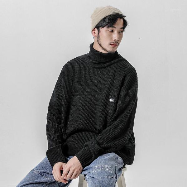2019 new autumn and winter korean version of the couple stitching labeling men's casual turtleneck sweater large size1, White;black
2019 new autumn and winter korean version of the couple stitching labeling men's casual turtleneck sweater large size1, White;black