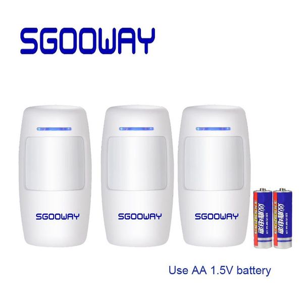 sgooway wireless intelligent pir motion sensor alarm detector for gsm pstn wifi alarm system built-in antenna use battery
sgooway wireless intelligent pir motion sensor alarm detector for gsm pstn wifi alarm system built-in antenna use battery