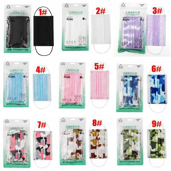 dhl child masks 20 colors 10pcs individual pack designer face mask children 3 layers disposable
dhl child masks 20 colors 10pcs individual pack designer face mask children 3 layers disposable