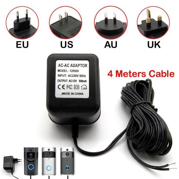 power adapter eu us au uk plug 12v 18v ac transformer charger for wifi wireless doorbell camera ip video intercom ring 120v-240v1
power adapter eu us au uk plug 12v 18v ac transformer charger for wifi wireless doorbell camera ip video intercom ring 120v-240v1