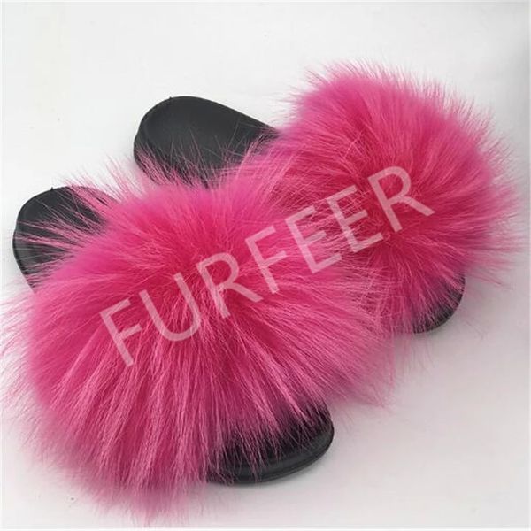 women's winter warm fox fur slippers flat open toe fluffy raccoon fur sandals women slides female furry flip flops shoes #fj8b, Black
women's winter warm fox fur slippers flat open toe fluffy raccoon fur sandals women slides female furry flip flops shoes #fj8b, Black