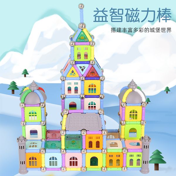 changeable bar children's educational toy magnet castle intelligent brain using boy color window magnetic piece assembly building
changeable bar children's educational toy magnet castle intelligent brain using boy color window magnetic piece assembly building