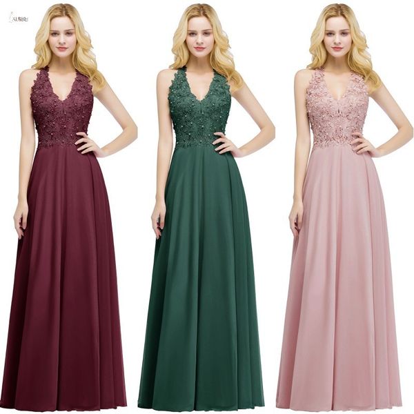 burgundy chiffon long bridesmaid dresses v neck sleeveless applique wedding party gown vestido madrinha y200109, White;black
burgundy chiffon long bridesmaid dresses v neck sleeveless applique wedding party gown vestido madrinha y200109, White;black