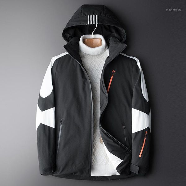 90% white duck down men's winter windreaker jacket hooded down coat man thick warm puffer jacket1, Black
90% white duck down men's winter windreaker jacket hooded down coat man thick warm puffer jacket1, Black