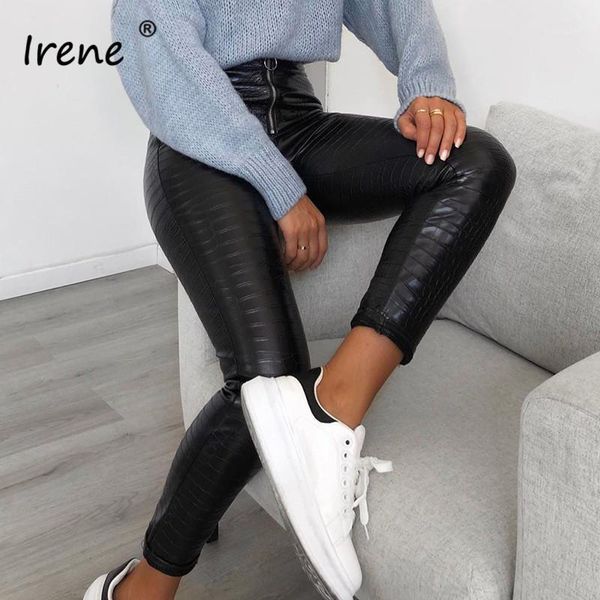 irene faux leather woman pants bodycon club street wear black pu zipper slim high waist pencil pants women trouse1, Black;white
irene faux leather woman pants bodycon club street wear black pu zipper slim high waist pencil pants women trouse1, Black;white