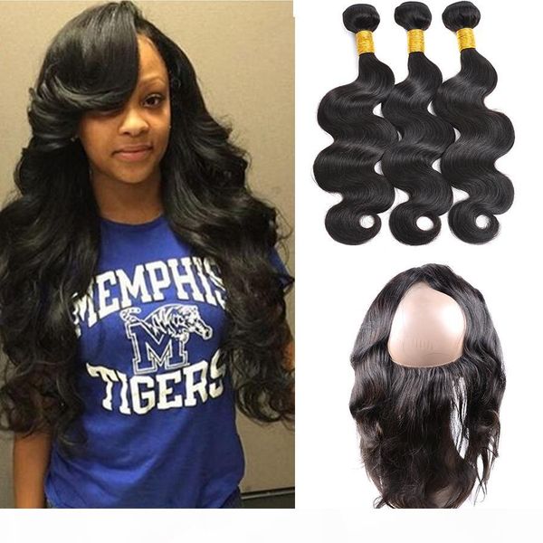 pre plucked 360 lace frontal with bundles brazilian body wave virgin human hair 360 lace frontal closure bleached knot baby hair, Black;brown
pre plucked 360 lace frontal with bundles brazilian body wave virgin human hair 360 lace frontal closure bleached knot baby hair, Black;brown