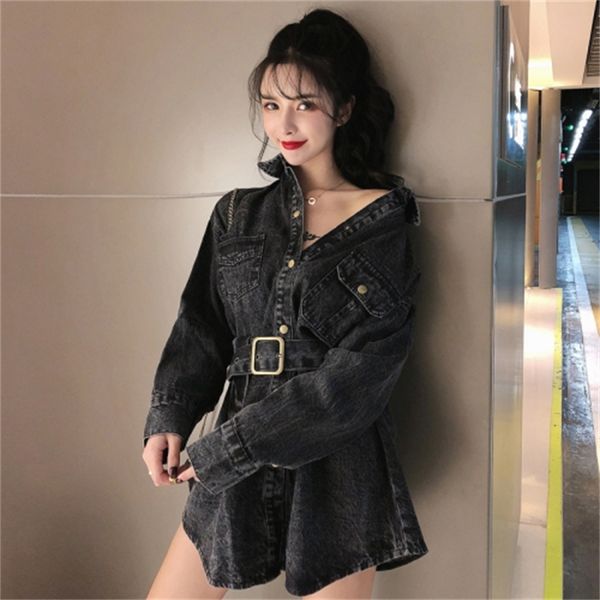 2021 new new mid-length lace up fit slim denim shirt long sleeve jacket women's wear 96qo, White
2021 new new mid-length lace up fit slim denim shirt long sleeve jacket women's wear 96qo, White