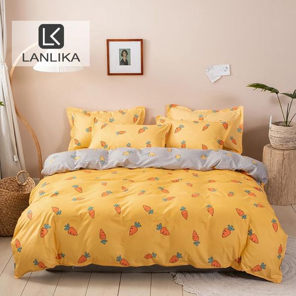 lanlika cartoon carrot bedding set yellow fitted sheet duvet cover elastic band home decor double single bedspread pillowcase
lanlika cartoon carrot bedding set yellow fitted sheet duvet cover elastic band home decor double single bedspread pillowcase