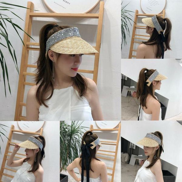wide brim hats 2021 women hat sun casual visor beach cap fashion ladies outdoor flat match straw1, Blue;gray
wide brim hats 2021 women hat sun casual visor beach cap fashion ladies outdoor flat match straw1, Blue;gray