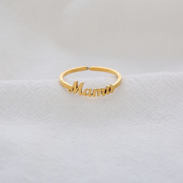 europe and the united states selling stainless steel letter ring to give mother gifts, Silver
europe and the united states selling stainless steel letter ring to give mother gifts, Silver