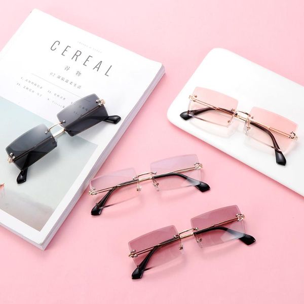 uv400 sunglasses women retro small rectangle rimless square sun glasses summer style female green blue eyewear droshipping, White;black
uv400 sunglasses women retro small rectangle rimless square sun glasses summer style female green blue eyewear droshipping, White;black