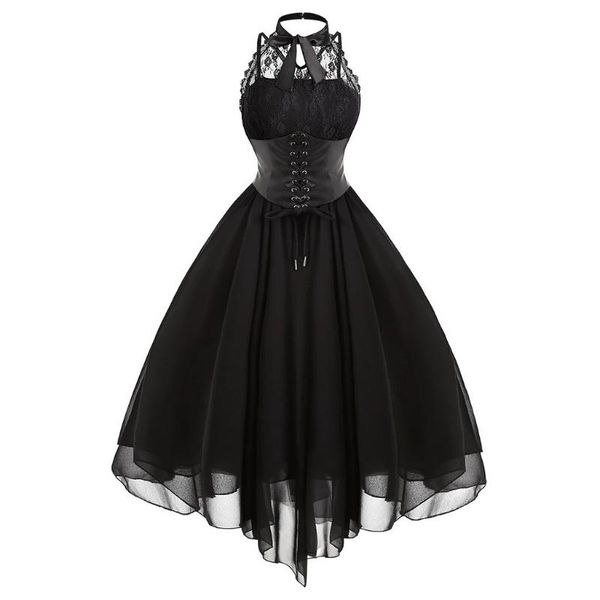women black princess dress vintage punk dress sleeveless deep o-neck evening party club short mini #t1g, Black;gray
women black princess dress vintage punk dress sleeveless deep o-neck evening party club short mini #t1g, Black;gray