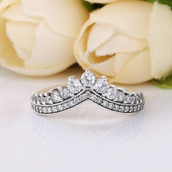 authentic 925 sterling silver princess wishbone rings cz crystal ring for women european original diy jewelry, Golden;silver
authentic 925 sterling silver princess wishbone rings cz crystal ring for women european original diy jewelry, Golden;silver