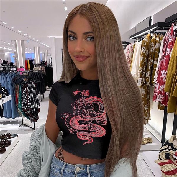 chinese character dragon print t shirt women casual cropped tank tee streetwear black red korean clothes vetement femme, White
chinese character dragon print t shirt women casual cropped tank tee streetwear black red korean clothes vetement femme, White