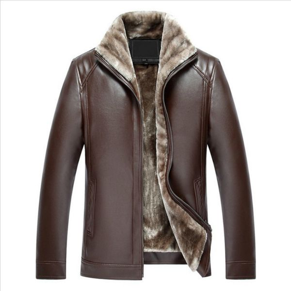 and 2020 autumn winter new skin one of the men plutonium clothes plus velvet thickening youth male leather jacket m0td, Black 
and 2020 autumn winter new skin one of the men plutonium clothes plus velvet thickening youth male leather jacket m0td, Black