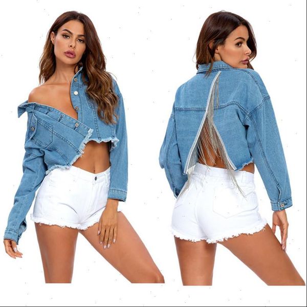 2021 woman long sleeve short denim jacket fashion trendy tassel jean jacket spring summer female clothing xs, Black;brown
2021 woman long sleeve short denim jacket fashion trendy tassel jean jacket spring summer female clothing xs, Black;brown