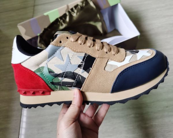 2021 men and women star studded casual shoes mesh leather camouflage studded shoes combo stars rockrunner metallic lace-up shoes sneakers, Black 
2021 men and women star studded casual shoes mesh leather camouflage studded shoes combo stars rockrunner metallic lace-up shoes sneakers, Black