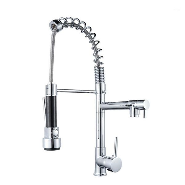chrome silver spring pull down kitchen faucet two outlets kitchen tap dual spouts 360 rotation single handle mixer tap1
chrome silver spring pull down kitchen faucet two outlets kitchen tap dual spouts 360 rotation single handle mixer tap1