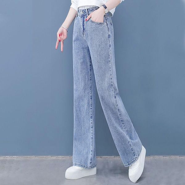 women's jeans spring autumn style solid color zipper wide leg pants pockets korean trousers kk0305, Blue
women's jeans spring autumn style solid color zipper wide leg pants pockets korean trousers kk0305, Blue