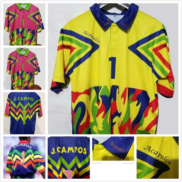 1998 mexico color matching multicolor verde pink multi-color jorge campos #1 goalkeeper zidane henry vintage camisetas jersey, Black;yellow
1998 mexico color matching multicolor verde pink multi-color jorge campos #1 goalkeeper zidane henry vintage camisetas jersey, Black;yellow