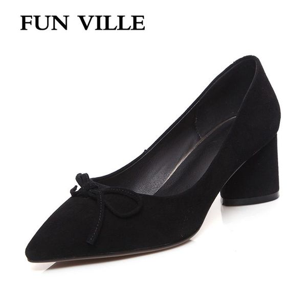 fun ville 2020 spring autumn new fashion women pumps kid suede women's shoes high heels pointed toe ladies casual shoes, Black
fun ville 2020 spring autumn new fashion women pumps kid suede women's shoes high heels pointed toe ladies casual shoes, Black